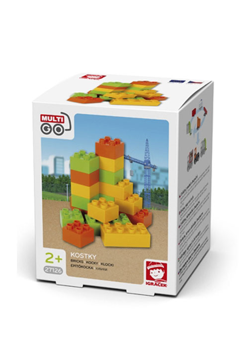 MultiGo Кубики27126 MultiGo Кубики27126Набор кубиков MultiGo включает в себя 18 ярких элементов, выполненных из безопасного для ребенка материала. Используйте их для создания различных фигур и сооружений.