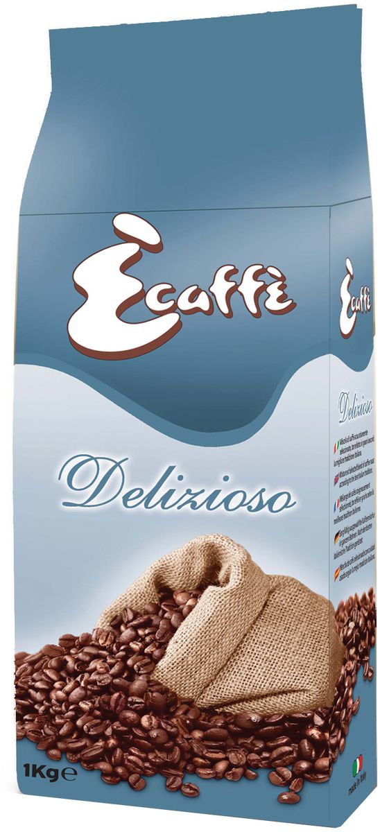 Caffitaly Ecaffe Delizioso кофе в зернах, 1 кг (с клапаном дегазации)8032680750458 Caffitaly Ecaffe Delizioso кофе в зернах, 1 кг (с клапаном дегазации)8032680750458Эспрессо со сладким и изысканным вкусом из тщательно отобранной 100% Арабики. С низким содержанием кофеина – этот кофе для истинных ценителей удовольствия. Кофе упакован в пакеты с клапаном дегазации, что обеспечивает сохранность вкусовых и ароматических свойств зерен в течение всего срока годности. Состав: 100% Арабика. Кислотность: 6,8/10. Крепость: 7/10. Регион: Бразилия, Эфиопия, Гватемала, Колумбия.
