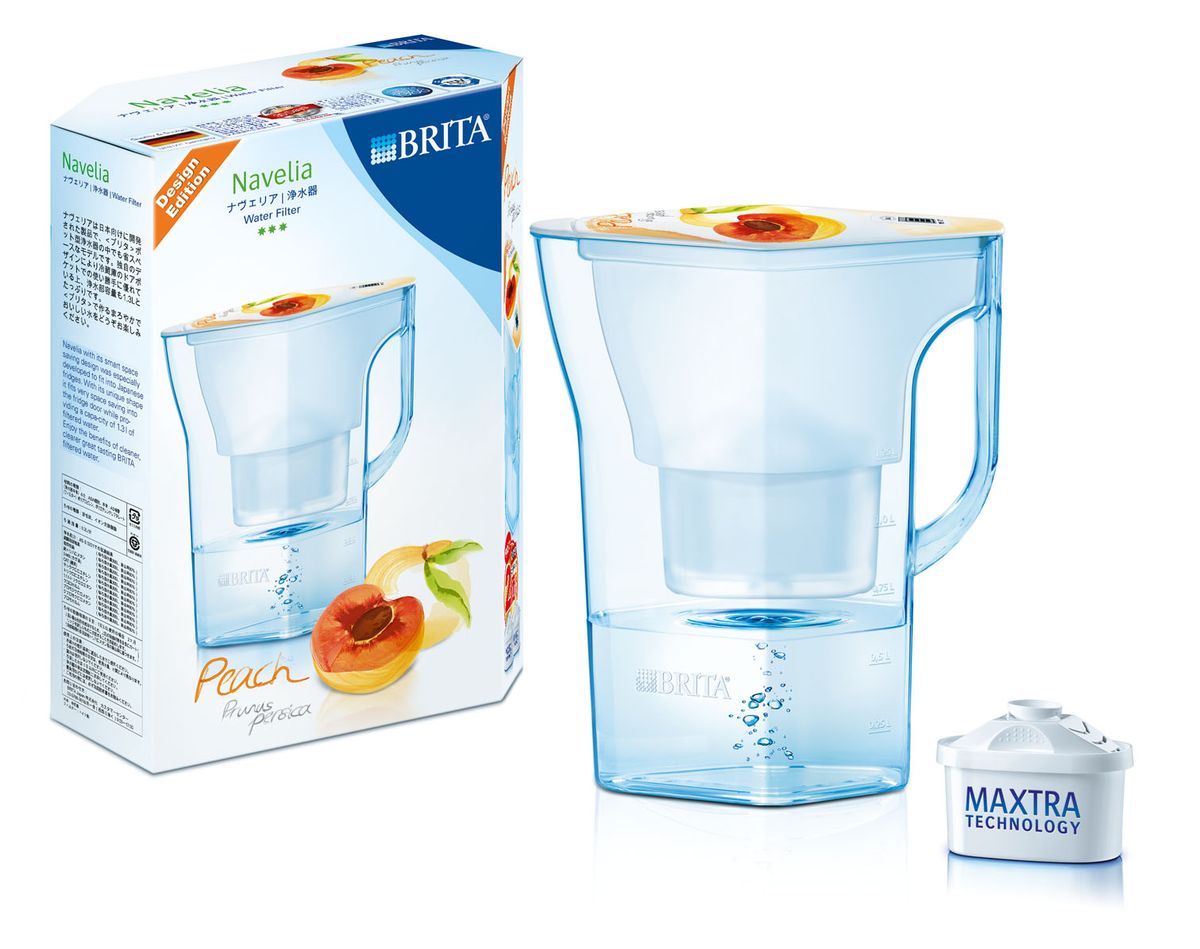 Фильтр-кувшин Brita Навелия. Персик, 2,3 л4006387070991 Фильтр-кувшин Brita Навелия. Персик, 2,3 л4006387070991Новый, Молодежный, Яркий дизайн! Целевая аудитория: в основном молодёжь столицы и крупных городов, живущие отдельно или с партнером, чаще всего в съемной квартире, ценящие стильные, прикольные вещи, отражающие индивидуальность владельца; в основном девушки Идеальны для 1-2 человек (2,3л) Компактны (встают в дверцу холодильника) Яркие чистые цвета– желтый, зеленый, синий, фиолетовый С дизайнами на крышках и электронным индикатором ресурса картриджа Объем (2.3л).