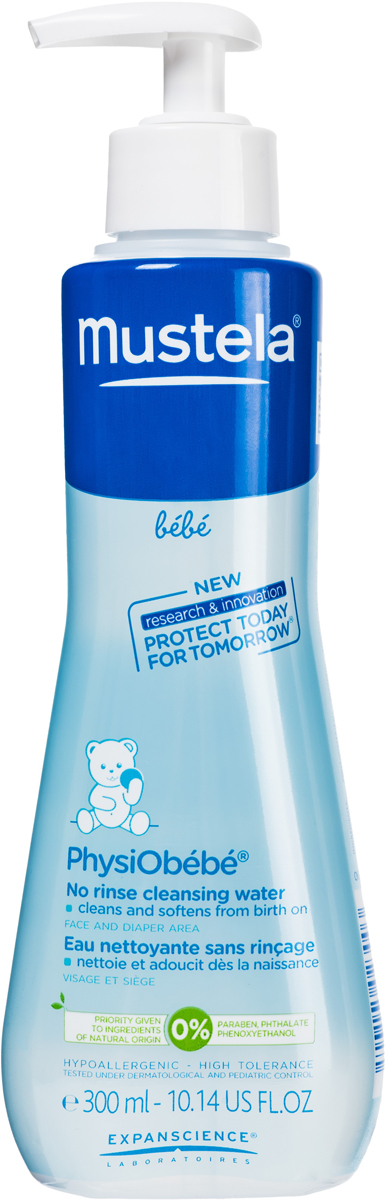 Mustela Очищающая вода для новорожденных и детей, не требует смывания, 300 млМ103/G497342H Mustela Очищающая вода для новорожденных и детей, не требует смывания, 300 млМ103/G497342HНазначение: Средство предназначено для очищения кожи лица и области под подгузником. Подходит для ежедневной гигиены малыша с рождения Свойства: Благодаря формуле, обогащенной запатентованным природным компонентом Avocado Perseose®, способствует укреплению кожного барьера малыша и сохранению клеточных ресурсов его кожи. Эффективно очищает кожу лица и область под подгузником. Смягчает кожу благодаря содержанию экстракта Алоэ вера и аллантоину. Подходит для самой нежной кожи. Инструкция по использованию: Смочите ватный тампон и аккуратно протрите кожу лица или области под подгузником. Повторяйте процедуру до тех пор, пока ватный тампон не останется абсолютно чистым. Не требует смывания.
