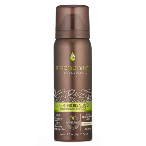 Macadamia Professional Сухой шампунь Продли свой Стиль, 43 гр500114 Macadamia Professional Сухой шампунь Продли свой Стиль, 43 гр500114Легкий сухой шампунь Macadamia Professional с экстрактами алое вера, цветов пассифлоры и рисовым крахмалом продлевает срок укладки и созданного образа. Абсорбирует загрязнения и себум, мгновенно освежает волосы. Ваши волосы снова чистые, подвижные и объемные!