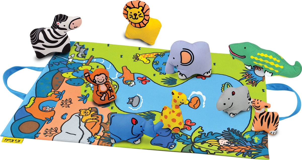 Ks Kids Развивающая игрушка Джунгли зовутKA744 Ks Kids Развивающая игрушка Джунгли зовутKA744Развивающая игрушка Ks Kids Джунгли зовут вызовет интерес у каждого малыша. Играйте, учите названия и придумывайте захватывающие истории. Коврик превращается в удобную сумку для хранения и переноски (крепление на липучках). Каждая игрушка обладает развивающим элементом: текстурой, пищалкой, шуршалкой или погремушкой. Животные и коврик выполнены из качественного и безопасного материала, который можно стирать.