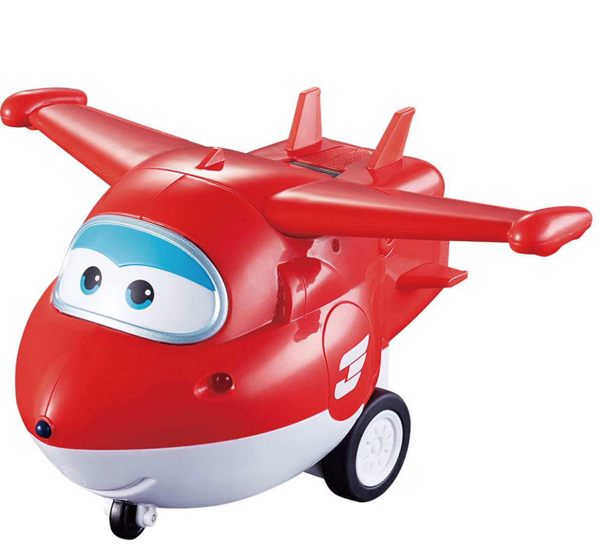 Super Wings Самолет на радиоуправлении ДжеттYW710710 Super Wings Самолет на радиоуправлении ДжеттYW710710Джетт - добрый и веселый самолетик. Он доставляет посылки детям по всему свету и помогает справляться с разными сложными ситуациями. Если ему нужна помощь, он всегда может рассчитывать на команду своих друзей, которые всегда придут на помощь. Во время каждой доставки Джетт узнает что-то новое о культуре, традициях и языках разных стран, и делиться своими знаниями с поклонниками мультфильма. А еще он прилетает в пункт назначения всегда вовремя! И очень гордиться этим. Самолет на радиоуправлении Super Wings Джетт обязательно станет любимой игрушкой вашего ребенка. Ваш малыш сам решит, в какую страну сегодня отправится красно-белый самолет. Легкое радиоуправление с большими кнопками делает игру с Джеттом доступной для самых маленьких любителей Super Wings. Просто поставьте Джетта на пол, возьмите в руки пульт и отправляйтесь на поиски приключений вместе с Супер Крыльями! Специальный рычажок включает фразы из мультфильма и свет в боковых фарах. Самолет не трансформируется в...