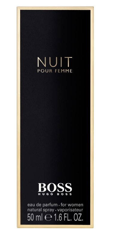 Hugo Boss Nuit Парфюмерная вода женская 50 мл0737052549941 Hugo Boss Nuit Парфюмерная вода женская 50 мл0737052549941BOSS Nuit Pour Femme подобен «маленькому черному платью», в котором нет ничего лишнего и которое идеально подчеркивает элегантность, чувственность и женственность своей обладательницы. Композиция аромата соткана из нежных цветочных нот жасмина, фиалки и белых цветов; дополнена сладостью сочного, спелого персика и согрета бархатистым теплом древесных нот сандала и мха. Ноты: жасмин, альдегид, сандал, фиалка, персик, мох, белые цветы. Стиль: женственный, элегантный, изящный. Аромат: классический цветочный.