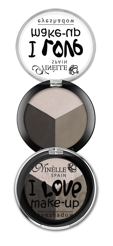 Ninelle Тени для век I Love Make-Up №603, 2.5г1162N10872 Ninelle Тени для век I Love Make-Up №603, 2.5г1162N10872Палитры из трех роскошных оттенков в мягкой пудровой текстуре, каждая из которых базируется на нейтральных тонах. Атласные и переливающиеся оттенки открывают безграничные варианты для передачи цвета.Возможность выполнить натуральный, насыщенный или вечерний макияж всего лишь с одной палитрой.