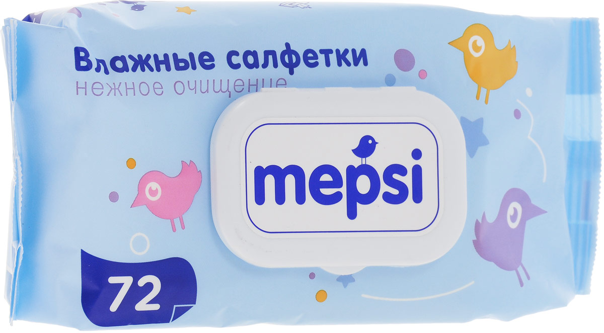 Mepsi Детские влажные салфетки, 72 шт0035 Mepsi Детские влажные салфетки, 72 шт0035Мягкие и нежные детские салфетки Mepsi созданы из нетканого полотна специально для очищения нежной кожи малышей. Раствор, которым пропитаны салфетки, не содержит спирта и запаха. Влажные рельефные салфетки бережно очищают, увлажняют и защищают чувствительную кожу ребенка. Предотвращают прилипание. Гипоаллергенные. Проверено дерматологами.