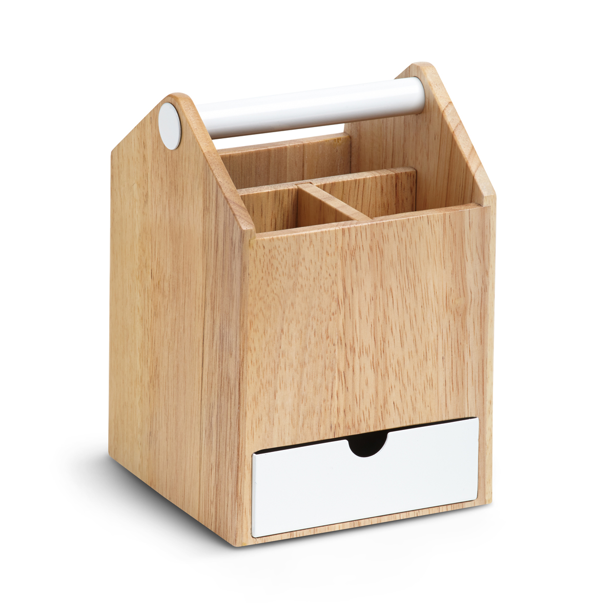 Шкатулка для украшений Umbra Toto, 21,3 х 14 х 14 см290239-668 Шкатулка для украшений Umbra Toto, 21,3 х 14 х 14 см290239-668Что общего у ящика для инструментов и бижутерии? Вдохновившись ящиком плотника, дизайнеры создали вот такую шкатулку-органайзер для разборчивых модниц, оставив все только лучшее и удобное. Эргономичная ручка для переноски, выдвигающиеся ящички и отделения разного размера - это удобно для хранения косметики, украшений и даже офисных принадлежностей.