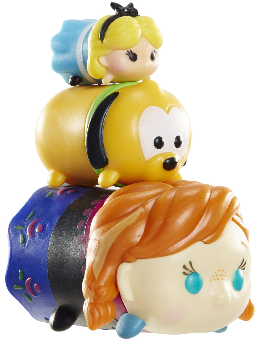 Tsum Tsum Набор фигурок Алиса Плуто Анна980080_134/111/175 Tsum Tsum Набор фигурок Алиса Плуто Анна980080_134/111/175Tsum Tsum - это небольшие коллекционные фигурки, изображающие различных персонажей детских мультфильмов Дисней. Они очень яркие, качественно выполнены и выглядят весьма привлекательно. В набор входят 3 фигурки разных размеров. Отличительной особенностью игрушек является то, что их можно сцеплять друг с другом, усаживая на спины - таким образом, у вас получится подобие оригинальной башенки. Соберите целую коллекцию фигурок! В наборе фигурки под номерами 134, 111, 175.