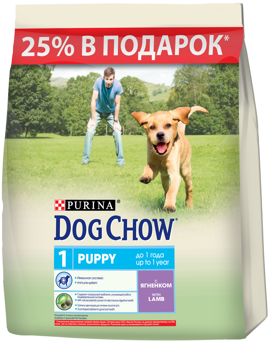 Корм сухой для собак Dog Chow Puppy, 800 г12311440 Корм сухой для собак Dog Chow Puppy, 800 г12311440Каждый день жизни щенка полон приключений, требующих больших затрат энергии. Корм PURINA® DOG CHOW® Puppy для щенков – это 100% сбалансированное питание, сочетающее мясо, важнейшие минеральные элементы и витамины, которые помогают щенку расти здоровым, сильным и готовым к новым испытаниям. Этот корм подходит также для взрослых собак мелких пород и собак в период беременности и вскармливания.