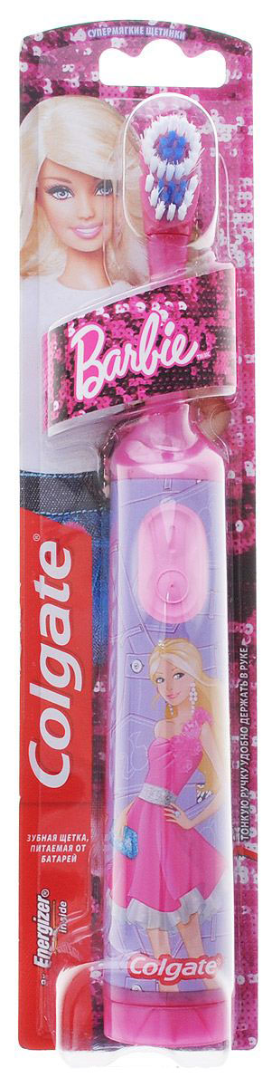 Colgate Зубная щетка Barbie, электрическая, с мягкой щетиной, цвет: розовый, сиреневыйFCN10038_розовый, сиреневый Colgate Зубная щетка Barbie, электрическая, с мягкой щетиной, цвет: розовый, сиреневыйFCN10038_розовый, сиреневыйColgate Зубная щетка Barbie, электрическая, с мягкой щетиной