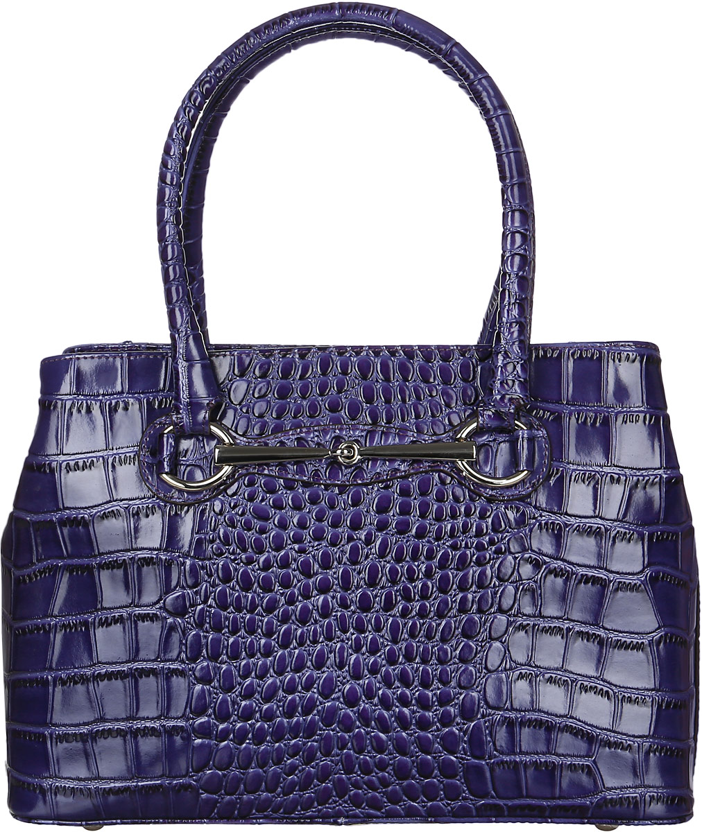 Сумка женская Vita Pelle, цвет: фиолетовый. 25992599 cocco Сумка женская Vita Pelle, цвет: фиолетовый. 25992599 coccoСтильная и элегантная женская сумка Vita Pelle изготовлена из натуральной кожи с тиснением под рептилию. Изделие имеет одно вместительное отделение. Внутри расположены два накладных открытых кармана и два кармана на застежке-молнии. Закрывается изделие на застежку-молнию. На задней стенке снаружи карман на молнии. Сумка оснащена наплечным ремнем регулируемым по длине. Изделие украшено металлической фурнитурой. Дно сумки дополнено металлическими ножками.