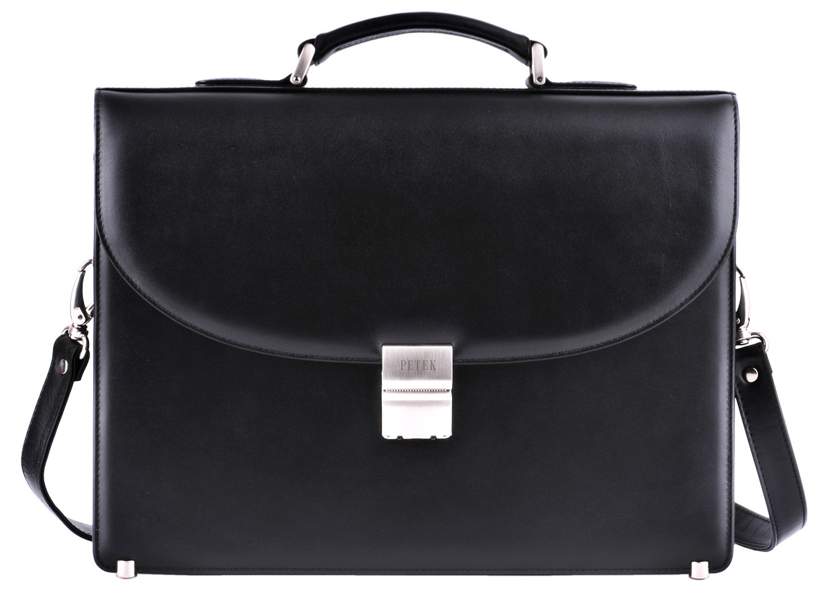 Портфель мужской Petek 1855, цвет: черный. 844.46B.KD1844.46B.KD1 Black Портфель мужской Petek 1855, цвет: черный. 844.46B.KD1844.46B.KD1 BlackПорфтель Petek из натуральной кожи.Ручка. Плечевой ремень. Металлические ножки. Закрывается на портфельный замок с кодом. 2 внутренних отделения. 2 внутренних кармана (1 из них на молнии). 2 кармана для ручек. Карман для мобильного телефона. 1 внешний карман (на молнии).