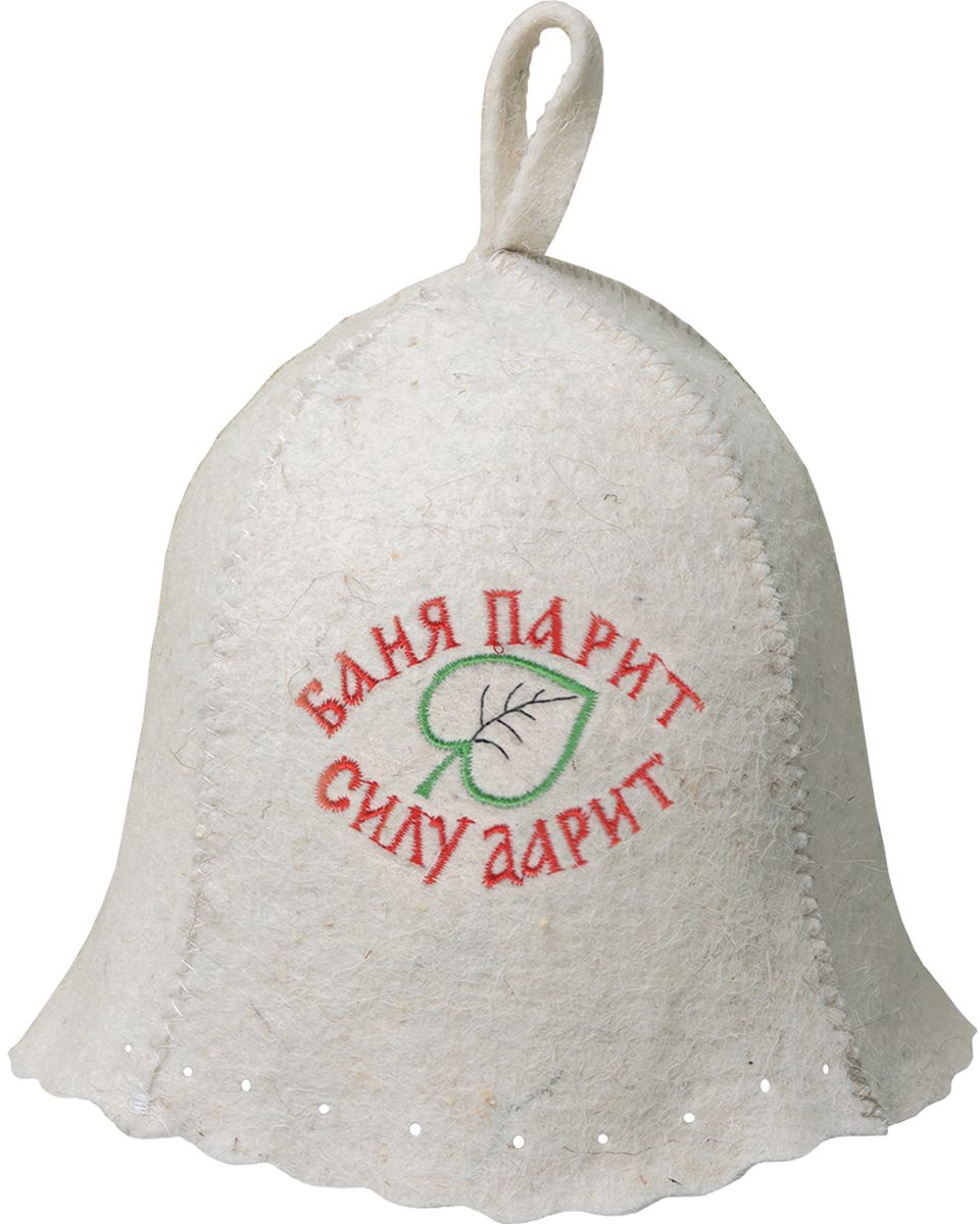 Шапка для бани и сауны Hot Pot Баня парит силу дарит!41169 Шапка для бани и сауны Hot Pot Баня парит силу дарит!41169Принт - вышивка войлок 70%