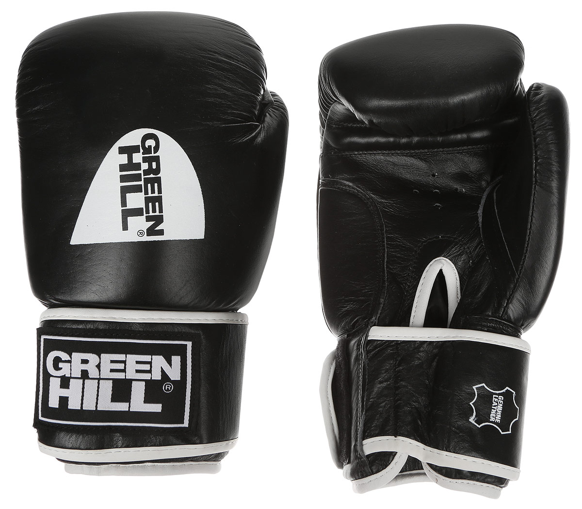 Перчатки боксерские Green Hill Gym, цвет: черный, белый. Вес 10 унцийG-2018310 Перчатки боксерские Green Hill Gym, цвет: черный, белый. Вес 10 унцийG-2018310Боксерские перчатки Green Hill Gym подходят для всех видов единоборств где применяют перчатки. Подойдет как для бокса, так и для кикбоксинга. Новички и профессионалы высоко ценят эту модель за универсальность. Верхняя часть перчатки выполнена из натуральной кожи, наполнитель - пенополиуретан. Перфорированная поверхность в области ладони позволяет создать максимально комфортный терморежим во время занятий. Закрепляется на руке при помощи липучки.