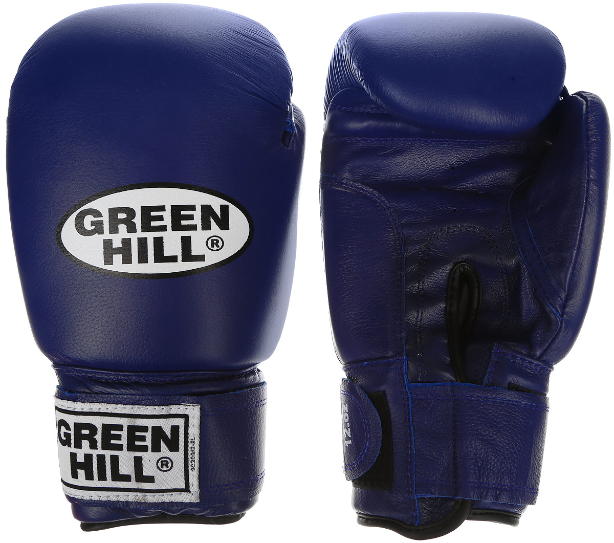 Перчатки боксерские Green Hill Super Star, цвет: синий, белый. Вес 12 унций. BGS-1213сBGS-1213с Перчатки боксерские Green Hill Super Star, цвет: синий, белый. Вес 12 унций. BGS-1213сBGS-1213сБоксерские перчатки Green Hill Super Star предназначены для использования профессионалами. Подойдут для спаррингов и соревнований. Верх выполнен из натуральной кожи, наполнитель - из вспененного полимера. Отверстие в области ладони позволяет создать максимально комфортный терморежим во время занятий. Манжет на липучке способствует быстрому и удобному надеванию перчаток, плотно фиксирует перчатки на руке.