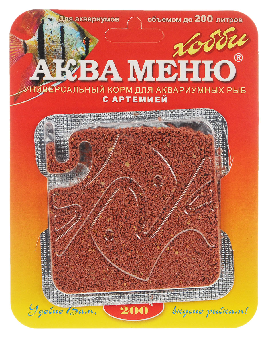 Корм Аква Меню Униклик-200 для рыб, с артемией, 6,5 г00000000926 Корм Аква Меню Униклик-200 для рыб, с артемией, 6,5 г00000000926Универсальный ежедневный корм Аква Меню Униклик- 200 с артемией подходит для большинства видов аквариумных рыб: живородящих, цихлид, харациновых, лабиринтовых, карповых, различных сомов и других рыб длиной 3-10 см. Корм полезно 1-2 раза в неделю чередовать с кормом Аква Меню Фитоклик со спирулиной. Рекомендуется для аквариумов объемом до 200 л. Одна порция 50 мг корма - дневной рацион для взрослых рыб, общей массой 10 г. Химический состав на 1 кг: белки - 43,7%, жиры - 7%, клетчатка - 2,5%, влажность - 10%, Витамин А - 20000 МЕ, Витамин D3 - 2000 МЕ, Витамин Е - 100 мг. Товар сертифицирован.