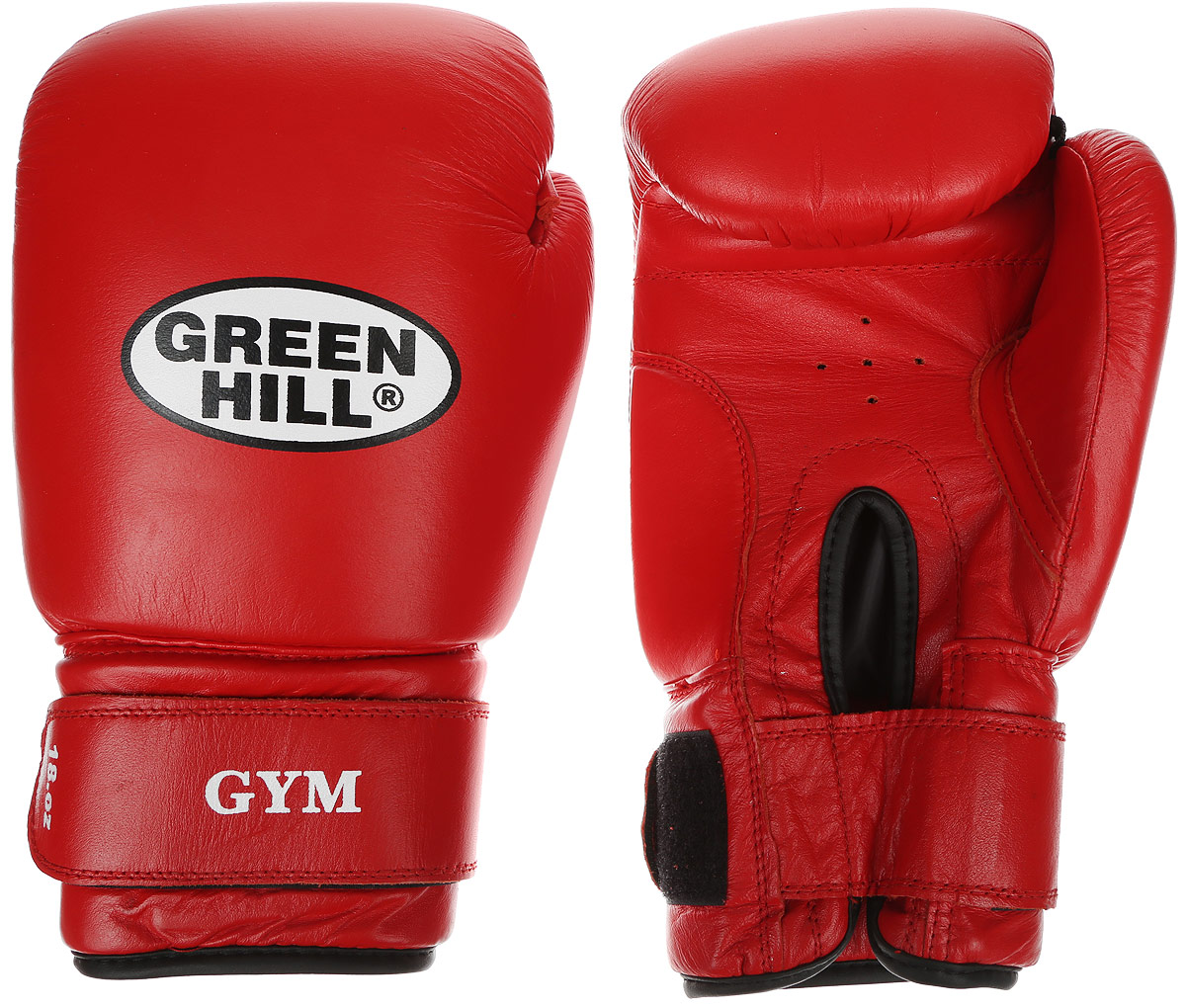 Перчатки боксерские Green Hill Gym, цвет: красный, белый. Вес 18 унцийBGG-2018 Перчатки боксерские Green Hill Gym, цвет: красный, белый. Вес 18 унцийBGG-2018Боксерские перчатки Green Hill Gym подходят для всех видов единоборств где применяют перчатки. Подойдет как для бокса, так и для кикбоксинга. Новички и профессионалы высоко ценят эту модель за универсальность. Верхняя часть перчатки выполнена из натуральной кожи, наполнитель - пенополиуретан. Перфорированная поверхность в области ладони позволяет создать максимально комфортный терморежим во время занятий. Закрепляется на руке при помощи липучки.