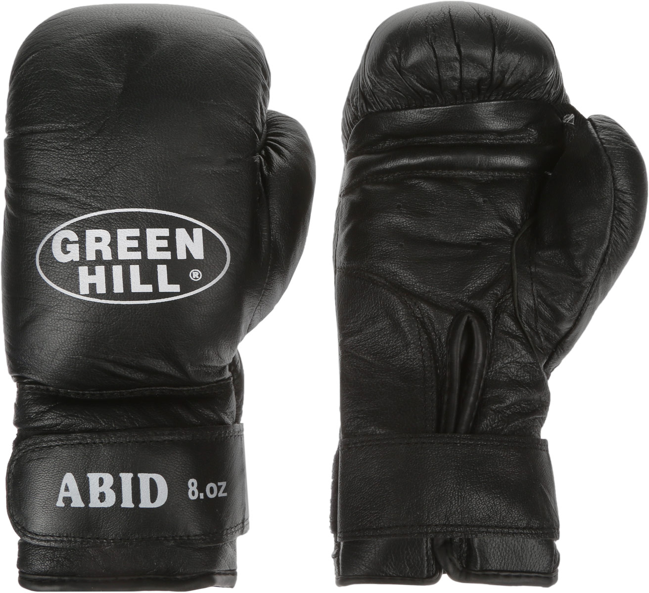 Перчатки боксерские Green Hill Abid, цвет: черный, белый. Вес 8 унцийBGA-2024 Перчатки боксерские Green Hill Abid, цвет: черный, белый. Вес 8 унцийBGA-2024Боксерские тренировочные перчатки Green Hill Abid выполнены из натуральной кожи. Они отлично подойдут для начинающих спортсменов. Мягкий наполнитель из очеса предотвращает любые травмы. Отверстия в районе ладони обеспечивают вентиляцию. Широкий ремень, охватывая запястье, полностью оборачивается вокруг манжеты, благодаря чему создается дополнительная защита лучезапястного сустава от травмирования. Застежка на липучке способствует быстрому и удобному одеванию перчаток, плотно фиксирует перчатки на руке.
