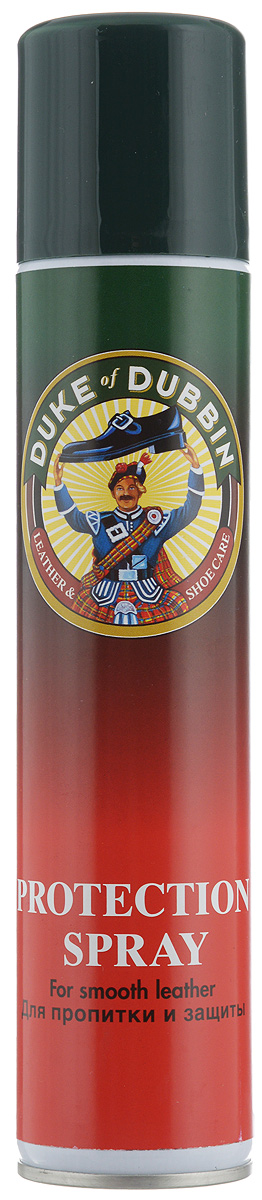 Спрей для обуви Duke of Dubbin Duke Protection, водоотталкивающий, 200 мл2212 000 Спрей для обуви Duke of Dubbin Duke Protection, водоотталкивающий, 200 мл2212 000Универсальный водоотталкивающий спрей Duke of Dubbin Duke Protection, предназначен для всех видов гладкой кожи, замши, велюра и нубука, а также текстильных и комбинированных материалов. Он обеспечивает интенсивную защиту от влаги и глубоких загрязнений, облегчая чистку изделий. Препятствует появлению водных, грязевых и солевых пятен. Протестирован и рекомендован для обуви с климатическими мембранами и из материалов HIGH-TECH, в том числе для GORE-TEX и SYMPATEX. При регулярном использовании значительно продлевает срок службы изделия. Объем: 200 мл. Товар сертифицирован.