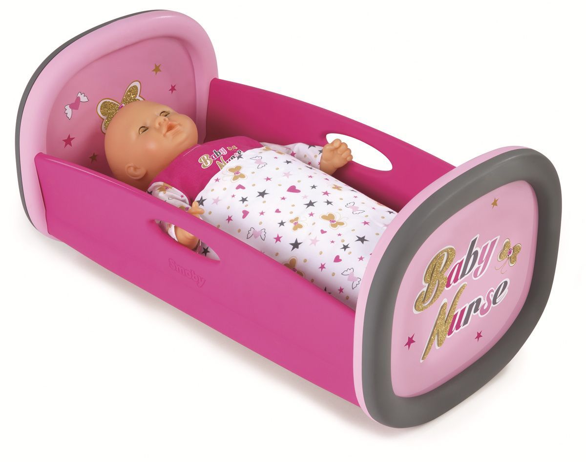 Smoby Мебель для кукол Колыбель Baby Nurse220313 Smoby Мебель для кукол Колыбель Baby Nurse220313Колыбель-люлька для кукол Smoby Baby Nurse подходит для кукол до 42 см. В комплекте одеяло. Кукла в комплект не входит!
