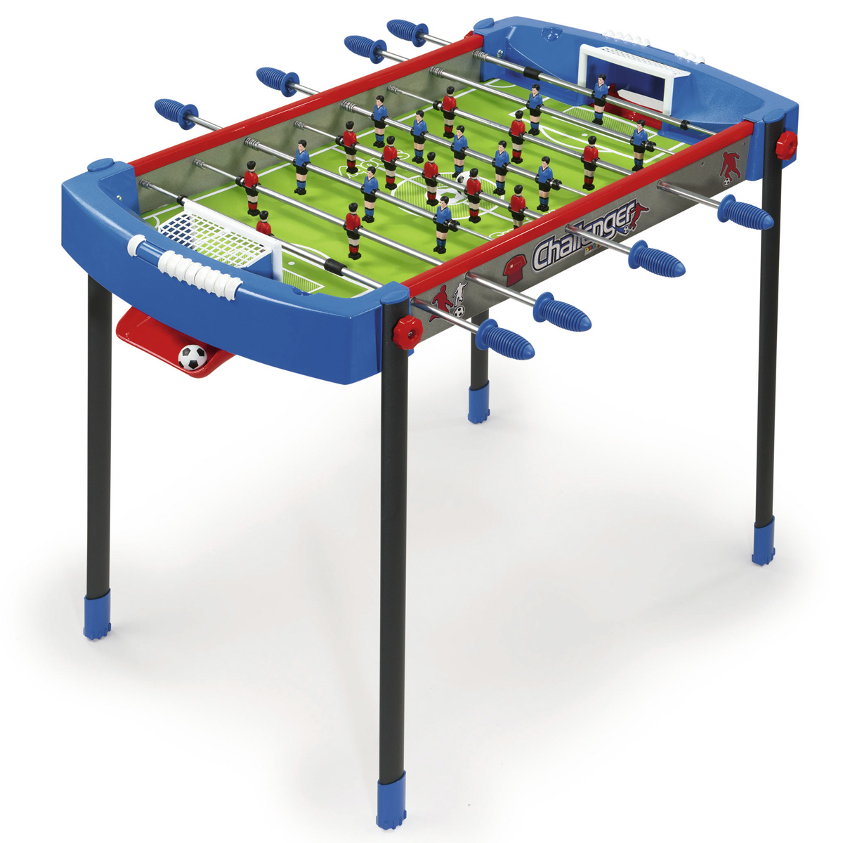 OZON.ru620200 OZON.ru620200Футбольный стол Challenger raquo из спортивной серии Masters - размеры 106х69х74 см (длина, ширина, высота). Предназначен для детей от 6-и лет. Изготовлен из упрочнённого пластика и металла. В комплекте 2 пластиковых мяча.