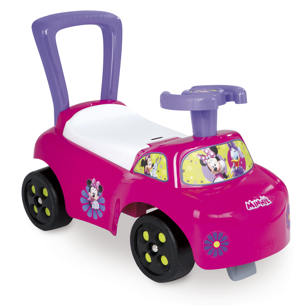 Smoby Каталка Minnie443011 Smoby Каталка Minnie443011Каталка обладает защитой от опрокидывания, ручкой-спинкой и ящиком под сиденьем. Каталка помогает ребенку развивать ноги и весело проводить время. Для детей от 10 месяцев.