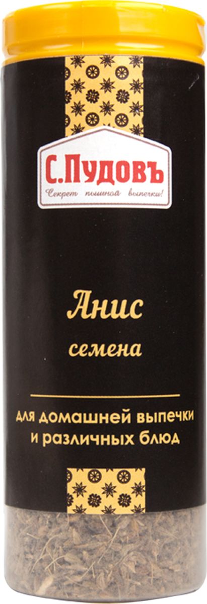 Пудовъ анис семена, 45 г4607012296191 Пудовъ анис семена, 45 г4607012296191Семена аниса широко применяются в кулинарии в качестве приправы. Они добавляют особый изысканный аромат и вкус выпечке, овощам, салатам, супам, варенью.
