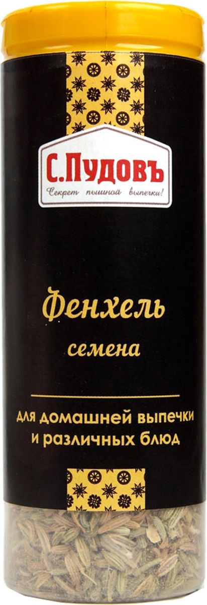 Пудовъ фенхель семена, 45 г4607012296207 Пудовъ фенхель семена, 45 г4607012296207Семена фенхеля обладают чуть сладковатым и пряным вкусом. Традиционно добавляют при приготовлении рыбы, мяса, птицы, в выпечку, напитки, при засолке и квашении овощей. Фенхель можно применять для выпечки хлеба, пряников, печенья и других изделий. Можно использовать целым, либо измельченным.