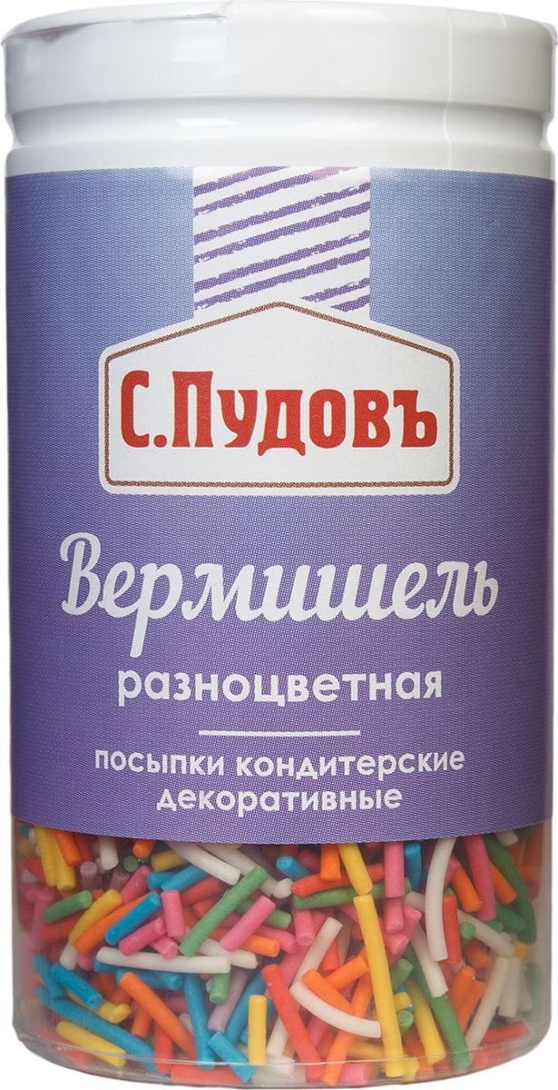 Пудовъ посыпки вермишель микс №1 яркий, 40 г4607012293862 Пудовъ посыпки вермишель микс №1 яркий, 40 г4607012293862Посыпка в форме вытянутых гранул на основе глазури будет отличным украшением праздничных десертов и прекрасно подойдет для оформления куличей.