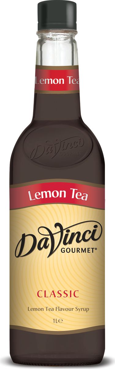 DaVinci Чай с лимоном сироп, 1 л20291515 DaVinci Чай с лимоном сироп, 1 л20291515Сироп Da Vinci - безалкогольная добавка в чашку ароматного кофе, которая придется по вкусу любому сладкоежке. Натуральный продукт изготавливается из экологически чистых продуктов с применением современных технологий. Аромат черного чая с бергамотом, насыщенный, яркий вкус чая с лимоном. Сироп Da Vinci обладает уникальной способностью смягчать кислотность кофе и придавать ему особенную сладость