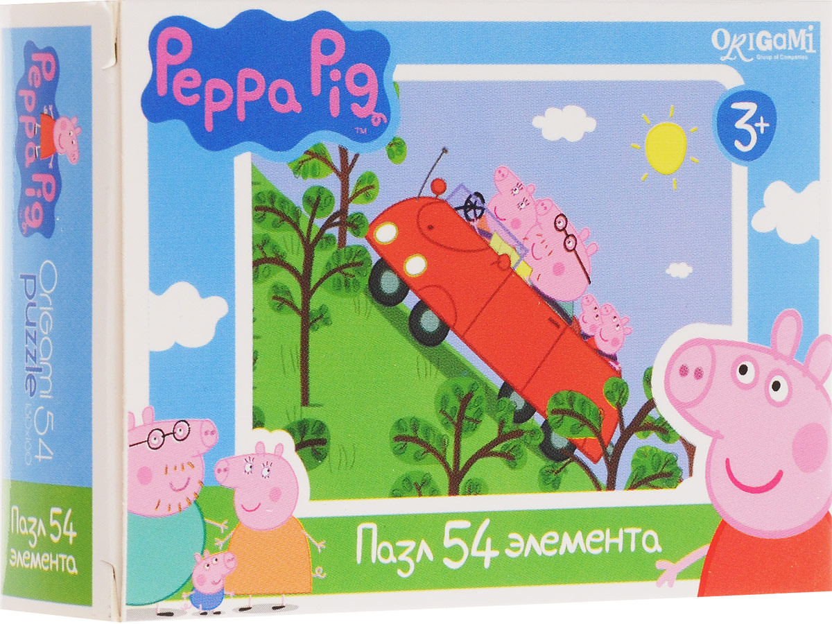 Оригами Пазл для малышей Peppa Pig Машина1595_машина, 01595 Оригами Пазл для малышей Peppa Pig Машина1595_машина, 01595Пазл для малышей Оригами Peppa Pig. Машина придется по душе всем юным поклонникам свинки Пеппы. Собрав этот пазл, включающий в себя 54 элемента, вы получите картинку с изображением сюжета из популярного мультфильма. Пазл - великолепная игра для семейного досуга. Сегодня собирание пазлов стало особенно популярным, главным образом, благодаря своей многообразной тематике, способной удовлетворить самый взыскательный вкус. А для детей это не только интересно, но и полезно. Собирание пазла развивает мелкую моторику у ребенка, тренирует наблюдательность, логическое мышление, знакомит с окружающим миром, с цветом и разнообразными формами.