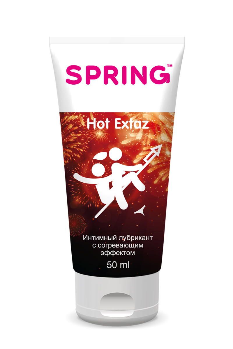 Интимный лубрикант SPRING™ Hot Extaz, согревающий, 50 мл178 Интимный лубрикант SPRING™ Hot Extaz, согревающий, 50 мл178Лубрикант гель с ароматом спелои? вишни, благодаря входящим в состав экстрактам корня имбиря и корицы, усиливает приток крови к эрогенным зонам. Одновременное увлажнение и согревание способствуют более легкому и быстрому возбуждению.