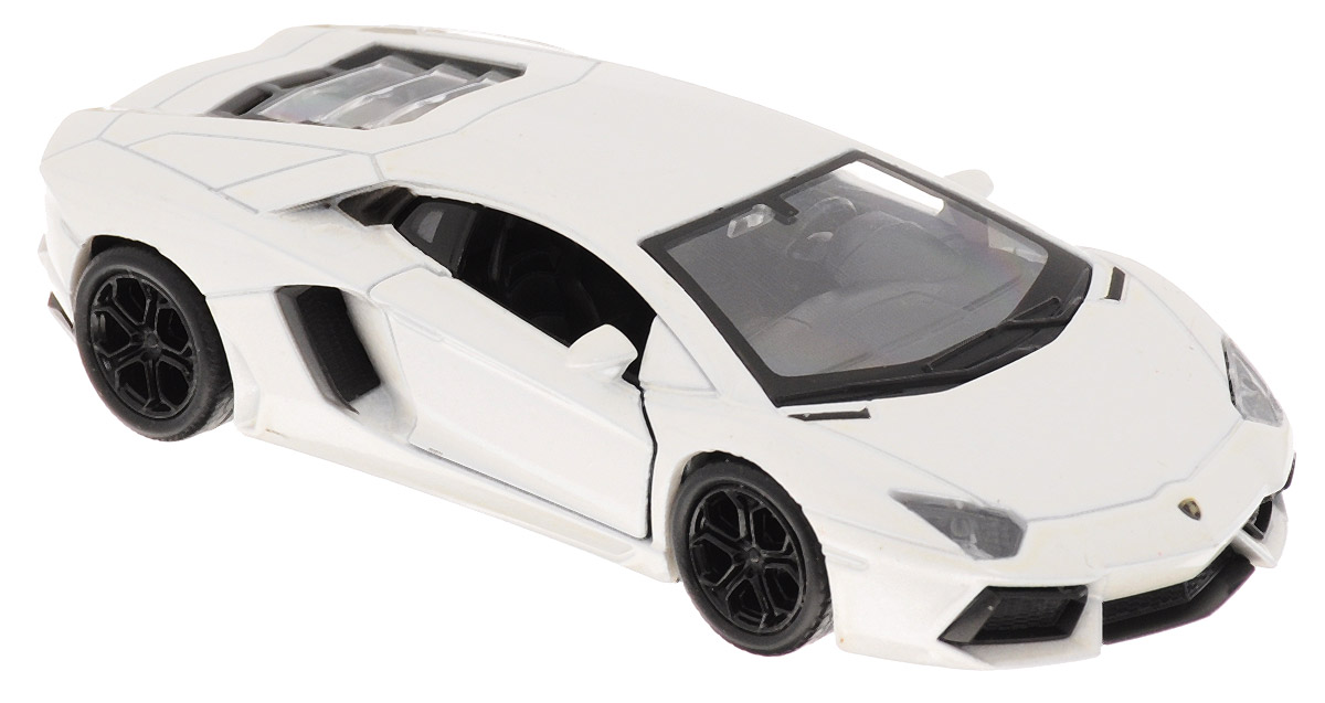 Welly Модель автомобиля Lamborghini Aventador LP700-4 цвет белый43643_белый Welly Модель автомобиля Lamborghini Aventador LP700-4 цвет белый43643_белыйМодель автомобиля Welly Lamborghini Aventador LP700-4 - отличный подарок как ребенку, так и взрослому коллекционеру. Благодаря броской внешности, а также великолепной точности, с которой создатели этой модели масштабом 1:34 передали внешний вид настоящего автомобиля, модель станет подлинным украшением любой коллекции авто. Машина будет долго служить своему владельцу благодаря металлическому корпусу с элементами из пластика. Дверцы машины открываются, резиновые шины обеспечивают отличное сцепление с любой поверхностью пола. Такая модель станет замечательным подарком не только любителю автомобилей, но и человеку, ценящему оригинальность и изысканность, а качество исполнения представит такой подарок в самом лучшем свете.