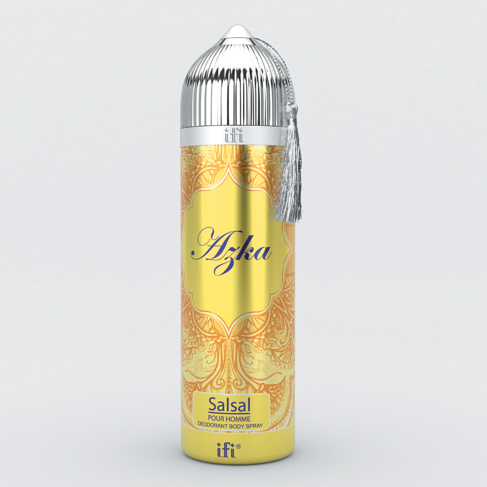 Дезодорант Azka Salsal мужской DEO 200 мл.214064 Дезодорант Azka Salsal мужской DEO 200 мл.214064Аромат Azka Salsal это мужественность и элегантность для страстных мужчин. Запах бергамота и горького апельсина, свежесть кардамона и имбиря, теплые ноты кедра, ветивера и дубового мха