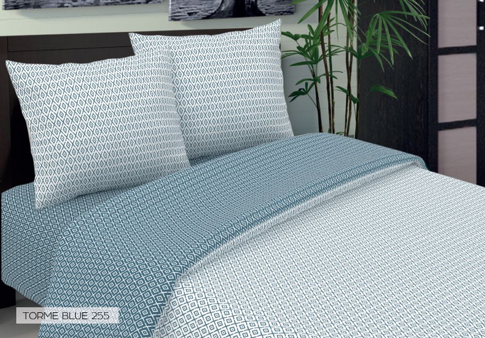 Комплект белья Seta Torme, 2-спальный, наволочки 70x70, цвет: голубой015034255 Комплект белья Seta Torme, 2-спальный, наволочки 70x70, цвет: голубой015034255Бязевое бельё выдерживает «бесконечное» число стирок, к тому же стоит сравнительно недорого. Лучшее соотношение цены, качества ткани и современных дизайнов. Всегда хит сезона и лидер продаж. Изготовлено из 100 % хлопка.