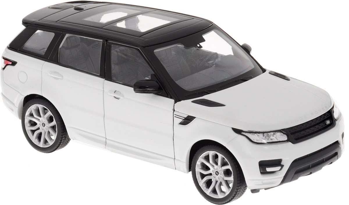 Welly Модель автомобиля Range Rover Sport24059 Welly Модель автомобиля Range Rover Sport24059Модель автомобиля Welly Range Rover Sport - отличный подарок как ребенку, так и взрослому коллекционеру. Благодаря броской внешности, а также великолепной точности, с которой создатели этой модели масштабом 1:24 передали внешний вид настоящего автомобиля, модель станет подлинным украшением любой коллекции авто. Машина будет долго служить своему владельцу благодаря металлическому корпусу с элементами из пластика. Передние дверцы машины открываются, капот поднимается, передние колеса вращаются вслед за поворотом руля. Шины обеспечивают отличное сцепление с любой поверхностью пола. Модель автомобиля Welly Range Rover Sport обязательно понравится вашему ребенку и станет достойным экспонатом любой коллекции.