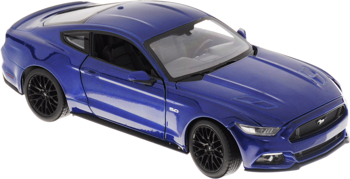 Welly Модель автомобиля Ford Mustang GT24062 Welly Модель автомобиля Ford Mustang GT24062Модель автомобиля Welly Ford Mustang GT - отличный подарок как ребенку, так и взрослому коллекционеру. Благодаря броской внешности, а также великолепной точности, с которой создатели этой модели масштабом 1:24 передали внешний вид настоящего автомобиля, модель станет подлинным украшением любой коллекции авто. Машина будет долго служить своему владельцу благодаря металлическому корпусу с элементами из пластика. Дверцы машины открываются, капот поднимается, передние колеса вращаются вслед за поворотом руля. Шины обеспечивают отличное сцепление с любой поверхностью пола. Модель автомобиля Welly Ford Mustang GT обязательно понравится вашему ребенку и станет достойным экспонатом любой коллекции.