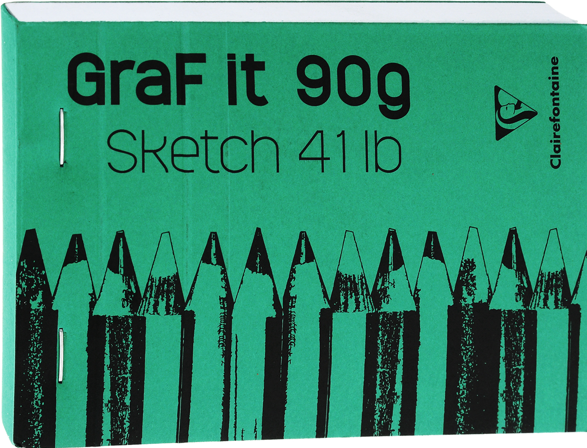 Блокнот Clairefontaine Graft It, на скобах, цвет: зеленый, 80 листов96619_зеленый Блокнот Clairefontaine Graft It, на скобах, цвет: зеленый, 80 листов96619_зеленыйБлокнот на скобах Clairefontaine Graft It содержит 80 листов, выполненных из бумаги. Листы не разлинованы. Обложка выполнена из картона. Блокнот идеален для рисования и письма, также подойдет для эскизов и набросков.