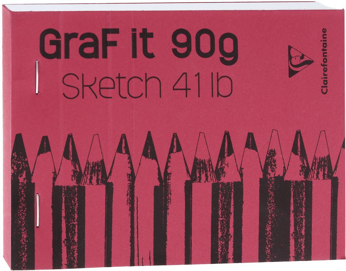 Блокнот Clairefontaine Graft It, горизонтальный, на скобах, цвет: бордовый, 80 листов96619_бордовый Блокнот Clairefontaine Graft It, горизонтальный, на скобах, цвет: бордовый, 80 листов96619_бордовыйБлокнот на скобах Clairefontaine Graft It содержит 80 листов, выполненных из бумаги. Листы не разлинованы. Обложка выполнена из картона. Блокнот идеален для рисования и письма, также подойдет для эскизов и набросков.
