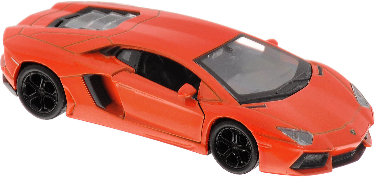 Welly Модель автомобиля Lamborghini Aventador LP700-4 цвет оранжевый43643 Welly Модель автомобиля Lamborghini Aventador LP700-4 цвет оранжевый43643Модель автомобиля Welly Lamborghini Aventador LP700-4 - отличный подарок как ребенку, так и взрослому коллекционеру. Благодаря броской внешности, а также великолепной точности, с которой создатели этой модели масштабом 1/34 передали внешний вид настоящего автомобиля, машинка станет подлинным украшением любой коллекции авто. Машина будет долго служить своему владельцу благодаря металлическому корпусу с элементами из пластика. Дверцы машины открываются, шины обеспечивают отличное сцепление с любой поверхностью пола. Модель оснащена инерционным механизмом: достаточно немного отвести машинку назад, а затем отпустить - она быстро поедет вперед. Модель автомобиля Welly Lamborghini Aventador LP700-4 обязательно понравится вашему ребенку и станет достойным экспонатом любой коллекции.