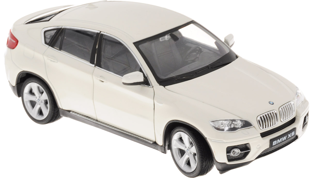 Welly Модель автомобиля BMW X6 цвет белый24004_белый Welly Модель автомобиля BMW X6 цвет белый24004_белыйМодель автомобиля Welly BMW X6 - отличный подарок как ребенку, так и взрослому коллекционеру. Благодаря броской внешности, а также великолепной точности, с которой создатели этой модели масштабом 1:24 передали внешний вид настоящего автомобиля, модель станет подлинным украшением любой коллекции авто. Машина будет долго служить своему владельцу благодаря металлическому корпусу с элементами из пластика. Передние дверцы машины открываются, капот поднимается, передние колеса вращаются вслед за поворотом руля. Шины обеспечивают отличное сцепление с любой поверхностью пола. Модель автомобиля Welly BMW X6 обязательно понравится вашему ребенку и станет достойным экспонатом любой коллекции.