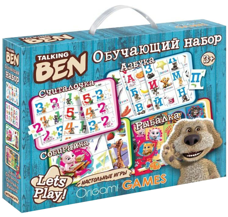Оригами Обучающая игра Talking Tom & Friends 0204302043 Оригами Обучающая игра Talking Tom & Friends 0204302043Обучающий набор «Talking Friends» узнаваем по мобильному приложению, которое скачали уже более 200 миллионов раз! Набор включает в себя четыре развивающие игры на пошаговое развитие ребенка. Играя с малышом, вы поможете освоить ему азбуку и правила счета, а также развить внимательность, смекалку и мелкую моторику. Учимся играя!