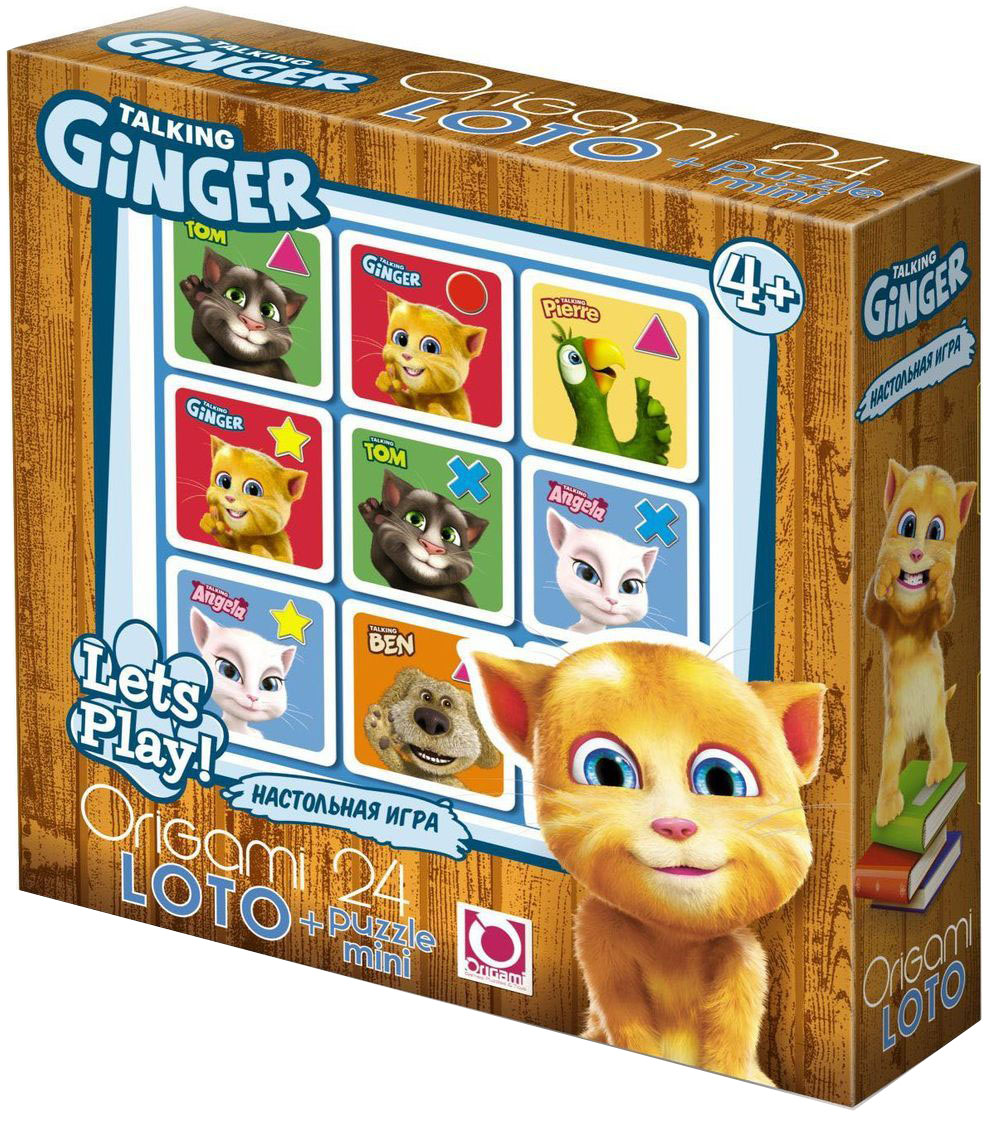 Оригами Обучающая игра Talking Ginger Tom01010 Оригами Обучающая игра Talking Ginger Tom01010Игра знакомит детей с окружающим миром, расширяет кругозор. Лото позволяет моделировать множество различных игровых ситуаций. В процессе игры развивается логическое мышление, наблюдательность, внимание, память, совершенствуется мелкая моторика рук.
