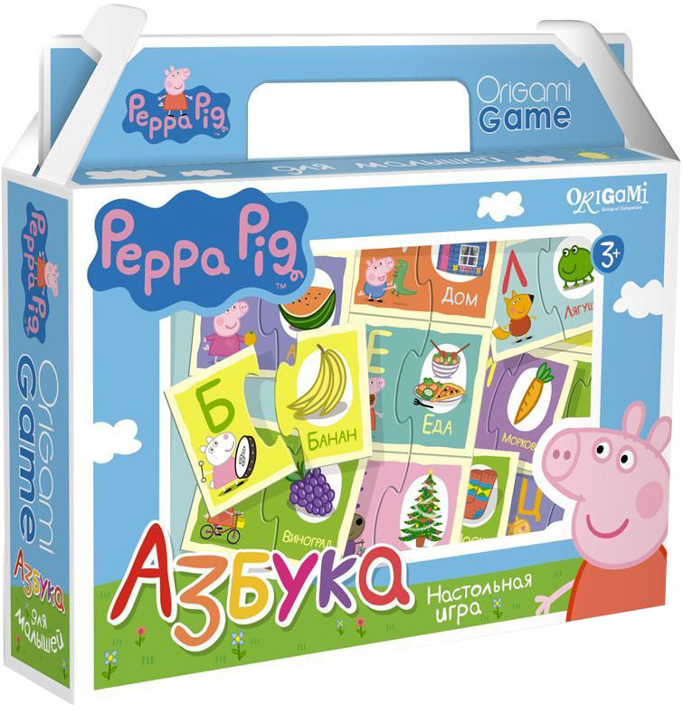 Оригами Обучающая игра Азбука 0157301573 Оригами Обучающая игра Азбука 0157301573Увлекательная настольная игра Азбука познакомит ребенка с буквами русского алфавита. В набор входят парные карточки: буква и предмет, название которого начинается с этой буквы. Все карточки снабжены пазловыми замками, поэтому ребенок не сможет совершить ошибку в решении и совместить неподходящие друг другу детали. Это игра поможет улучшить свои знания тем, кто уже знает азбуку, и научит тех, кто только начинает учить алфавит.