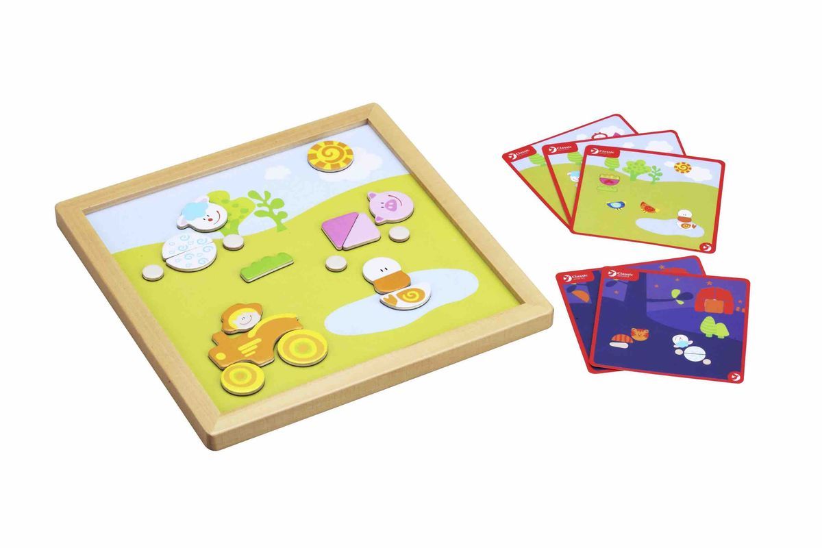 Classic World Развивающая магнитная игра День и ночь3534 Classic World Развивающая магнитная игра День и ночь3534Играй и развивайся! Занимательная магнитная игра откроет для ребёнка удивительный окружающий мир и познакомит с такими разными частями суток, как день и ночь. В игре разнообразные элементы-пазлы для создания животных, людей, деревьев и многого другого. Уникальность игры - возможность менять игровые поля - день и ночь. Два игровых поля - день и ночь, на которых выстраивается история о милых персонажах. Ребёнок сможет придумывать интересные истории о персонажах игры, что способствует развитию творческого мышления ребёнка. Игра развивает логику, мышление и речь. Игрушка выполнена из высококачественных материалов, а значит вы будете уверены в безопасности Вашего ребёнка.