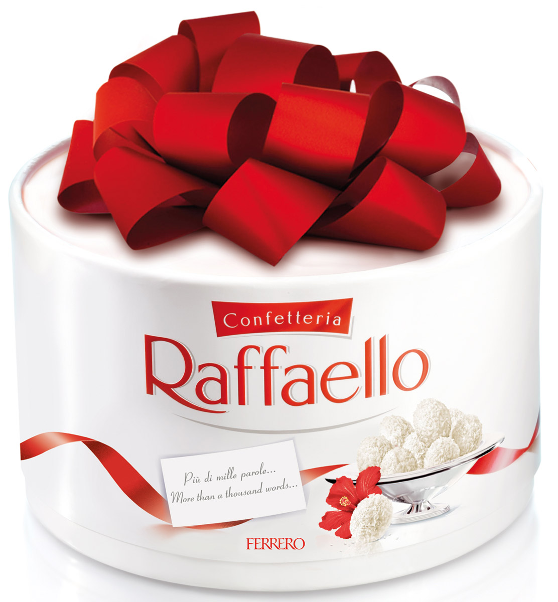 Raffaello конфеты с цельным миндальным орехом в кокосовой обсыпке, 100 г77115553/77098329/77070943 Raffaello конфеты с цельным миндальным орехом в кокосовой обсыпке, 100 г77115553/77098329/77070943Raffaello — это цельный миндальный орех и нежнейший молочный крем в хрустящей вафельной оболочке, покрытой кокосовыми хлопьями. Романтический подарок, который поможет вам выразить свои чувства! Самые известные и любимые конфеты в России, уже ставшие неотъемлемой частью жизни российских потребителей. Такой успех стал возможным благодаря множеству факторов, но прежде всего — благодаря уникальному сочетанию неповторимого вкуса, изысканной белоснежной упаковки и, конечно, романтического имиджа.