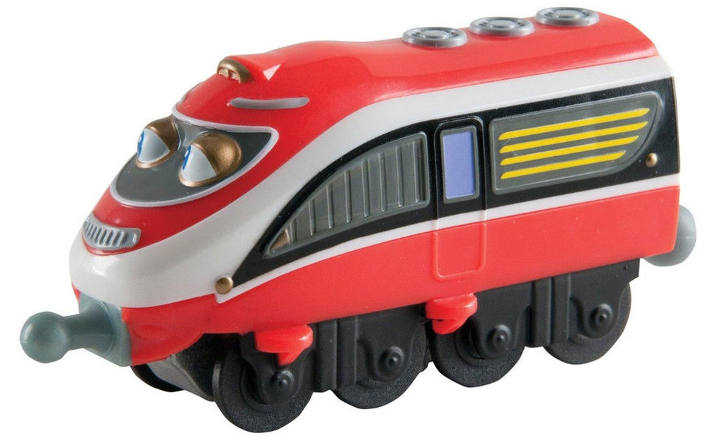 Chuggington Паровозик ДэйлиLC54135 Chuggington Паровозик ДэйлиLC54135Яркий паровозик Дэйли несомненно, привлечет внимание вашего ребенка и не позволит ему скучать. Паровозик выполнен в виде забавного персонажа из мультфильма Chuggington. Дэйли поспевает везде - и друзьям помочь и выполнить важное поручение. Нужно быстро отправить письмо или доставить посылку? Предоставьте это Дэйли - скоростной локомотив точно не опоздает! Паровозик оснащен 8 пластиковыми колесами и легкой, но надежной системой соединения с другими паровозиками и вагончиками.