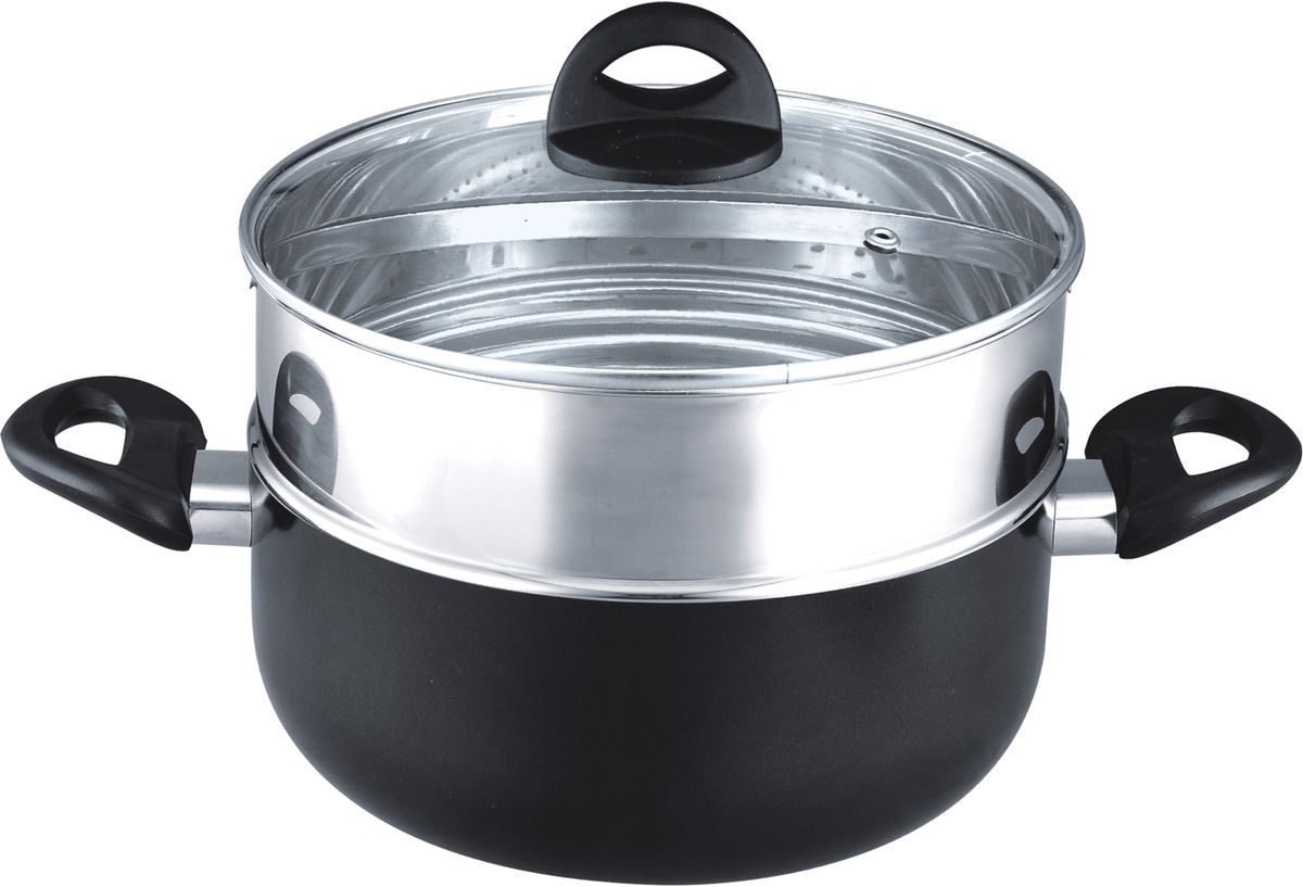 Пароварка Bekker, 2,7 л. BK-3804BK-3804 Пароварка Bekker, 2,7 л. BK-3804BK-38042,7л (20см), 1съемный уровень из нержавеющей стали, крышка стекло, ручки бакелит с силиконом. Состав: алюминий с антипригарным покрытием