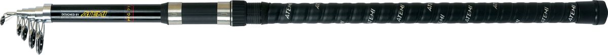 Удилище телескопическое Atemi Classix Heavytelerod, усиленное, 5,4 м, 100-200 г208-00540 Удилище телескопическое Atemi Classix Heavytelerod, усиленное, 5,4 м, 100-200 г208-00540Телескопическое удилище Atemi Classix Heavytelerod прекрасно подходит для ловли с лодки. На вес палочки влияние оказывает большее количество установленных пропускных колец и наличие рукоятки. Кольца служат для равномерного распределения нагрузки на бланк удилища, снижения числа углов перегиба лески и, наряду с высокими ножками, для того, чтобы леска не прилипала к бланку. Все это увеличивает дальность заброса, способствует хорошему сходу лески, а значит, позволяет лучше контролировать оснастку, увеличивает срок службы удилища и лески.