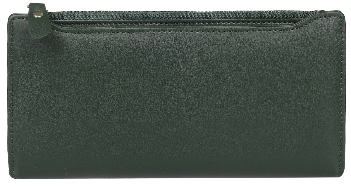 Кошелек женский Cheribags, цвет: темно-зеленый. 04K-668-1404K-668-14 Кошелек женский Cheribags, цвет: темно-зеленый. 04K-668-1404K-668-14Кошелек Cheribags изготовлен из натуральной кожи и выполнен в оригинальном дизайне. Изделие закрывается с помощью кнопок. Внутри расположено отделение, которое содержит два отделения для купюр, четыре вертикальных прорезных карманов для визиток и карт. Также внутри находятся шесть прорезных карманов, один из которых с прозрачным окошком. Кошелек имеет отдельный карман на молнии для купюр.